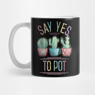 Say Yes To Pot Plant Head Succulent Lover Gardening Mug